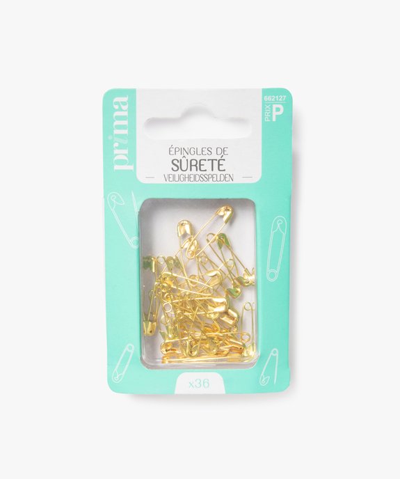 Épingles de sûreté petites tailles (boîte de 36) - Prima vue4 - PRIMA - GEMO