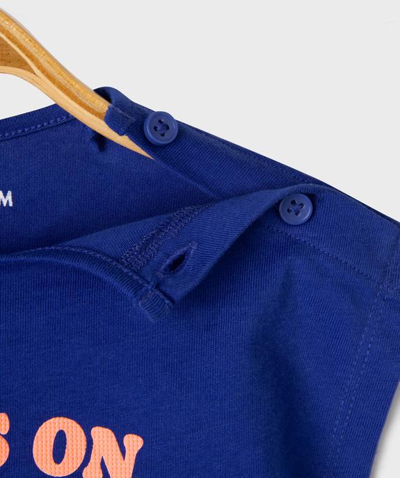 Ensemble 2 pièces bébé fille tee-shirt et short vue3 - GEMO 4G BEBE - GEMO
