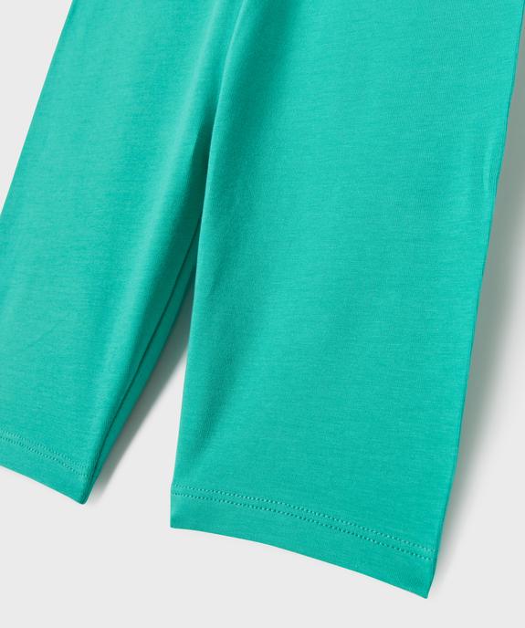 Legging court cycliste uni fille vue5 - GEMO 4G FILLE - GEMO