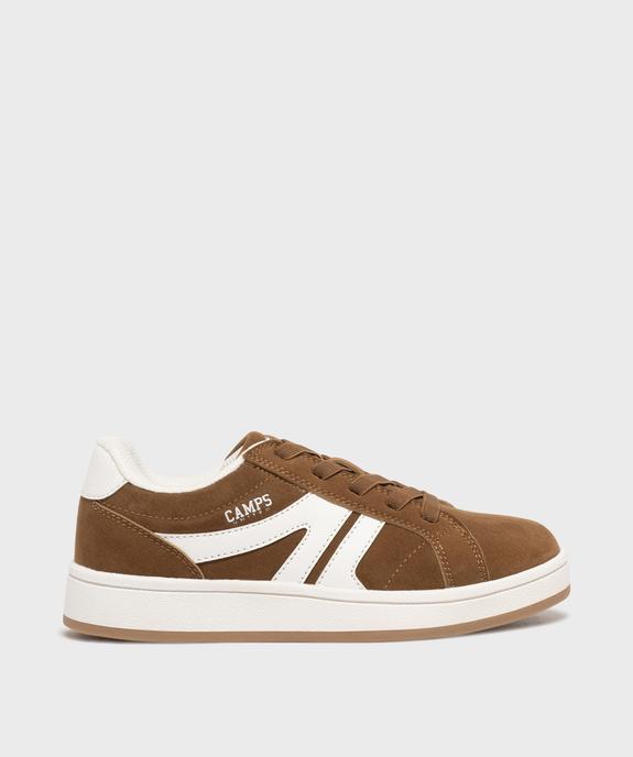 Baskets basses style skateshoes en suédine à lacets élastiques garçon - Camps United vue1 - CAMPS - GEMO