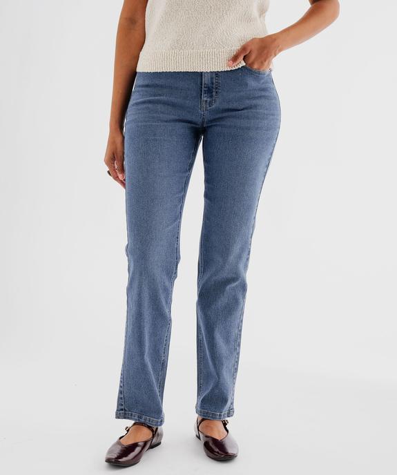 Jean Regular taille haute femme vue6 - GEMO(FEMME PAP) - GEMO