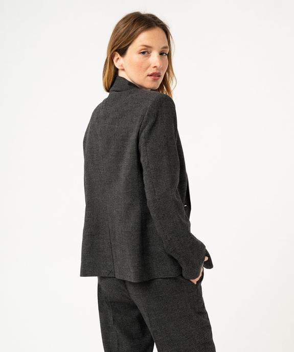 Veste de tailleur motif pied de poule femme vue3 - GEMO(FEMME PAP) - GEMO