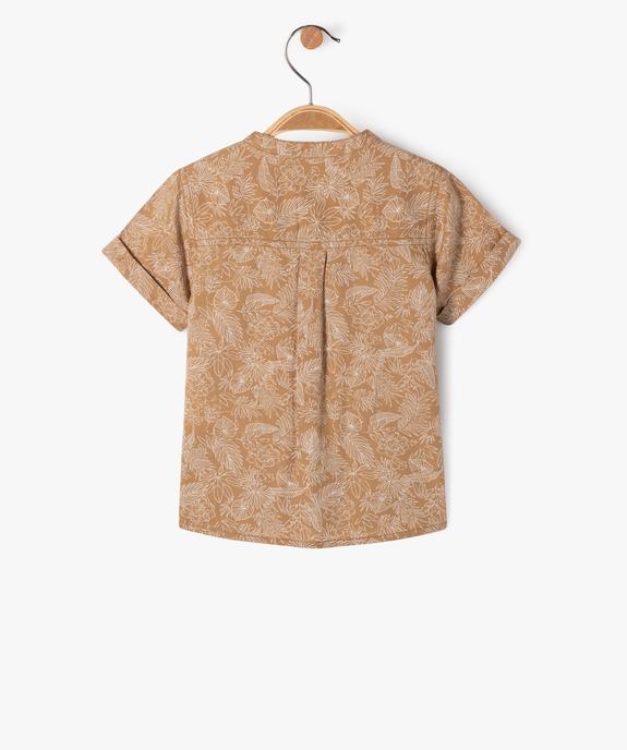 Chemise à manches courtes à col rond bébé garçon vue3 - GEMO(BEBE DEBT) - GEMO