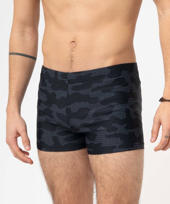 Maillot de bain homme forme boxer avec motifs vue2 - GEMO (PLAGE) - GEMO