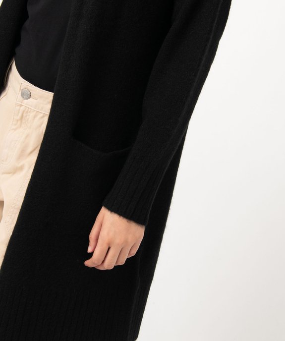 Gilet femme porté ouvert avec poches vue2 - GEMO(FEMME PAP) - GEMO