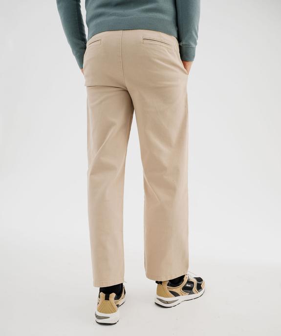 Pantalon chino coupe regular homme vue4 - GEMO 4G HOMME - GEMO