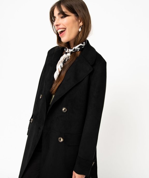 Imperméable long en suédine femme vue2 - GEMO(FEMME PAP) - GEMO
