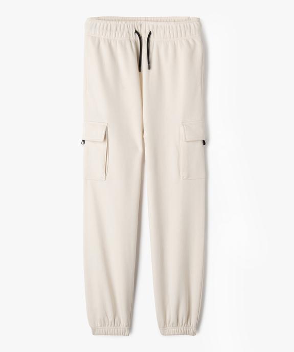 Pantalon de jogging avec poches à rabat garçon vue1 - GEMO (JUNIOR) - GEMO