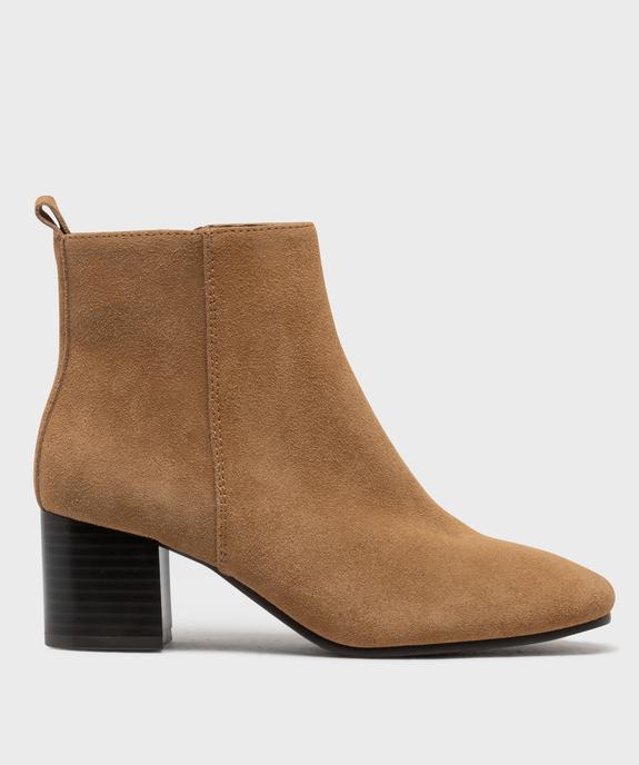 Boots à talon dessus cuir femme - Tanéo - TANEO Boots à talon dessus cuir femme - Tanéo vue1 - TANEO - GEMO