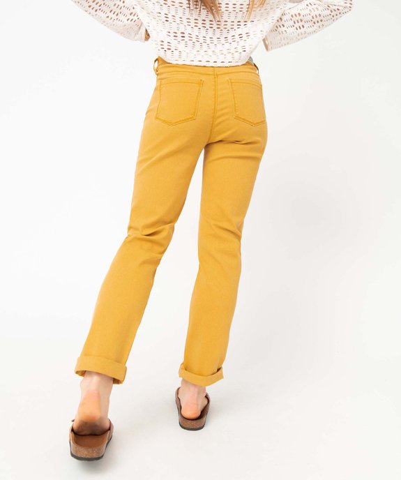 Pantalon femme regular stretch avec boutonnière - Complices vue3 - COMPLICES - GEMO