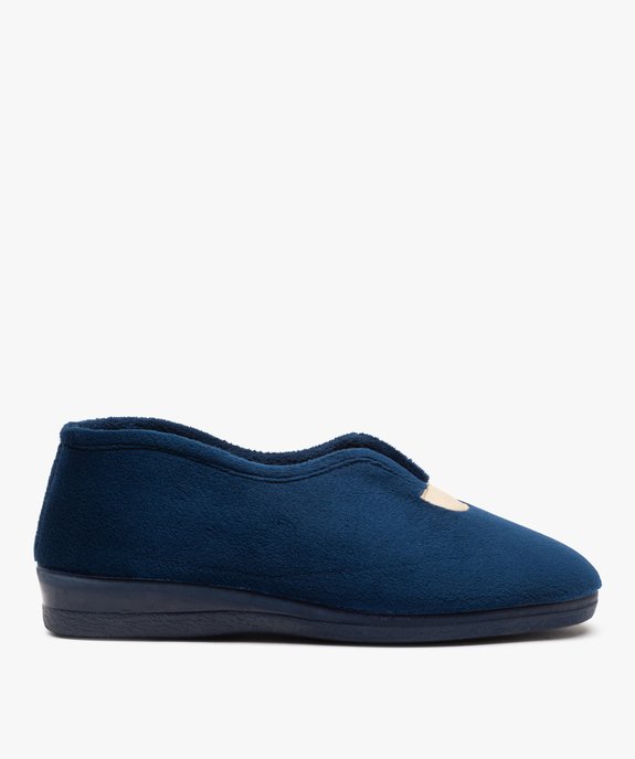 Chaussons femme confort en velours uni vue1 - GEMO(HOMWR FEM) - GEMO