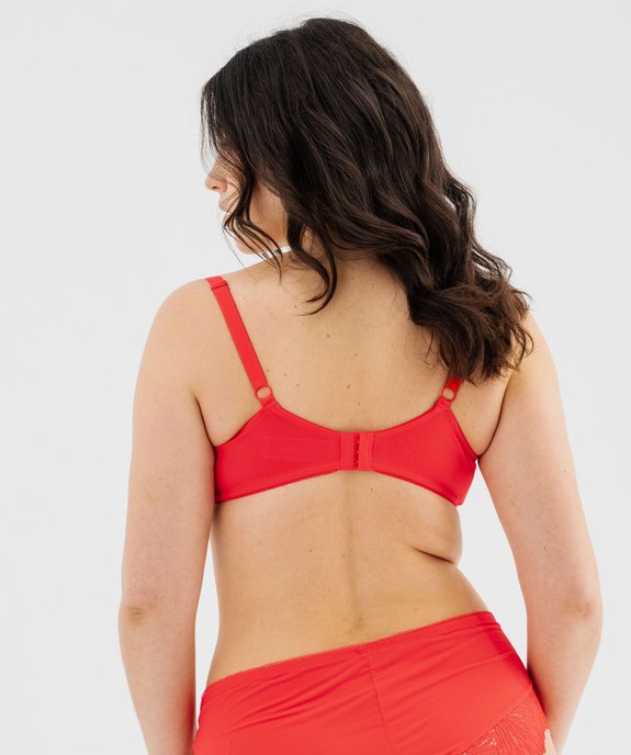 Soutien-gorge emboitant à armatures en dentelle femme grande taille vue2 - GEMO(HOMWR FEM) - GEMO