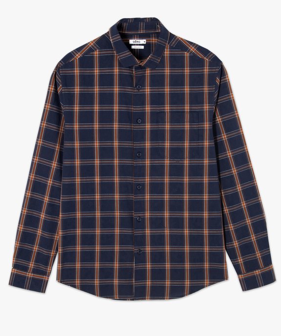 Chemises homme à carreaux coupe Regular vue4 - GEMO (HOMME) - GEMO