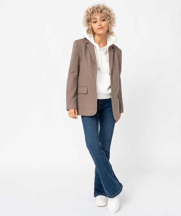 Jean femme coupe bootcut taille haute vue5 - GEMO 4G FEMME - GEMO