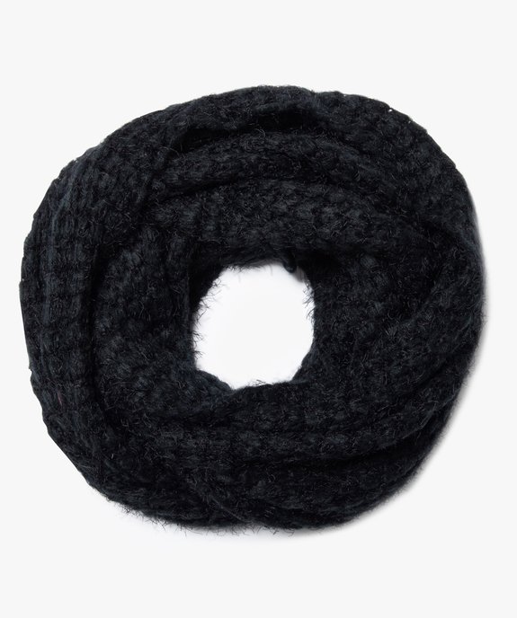Snood femme grande longueur en maille duveteuse vue1 - GEMO (ACCESS) - GEMO