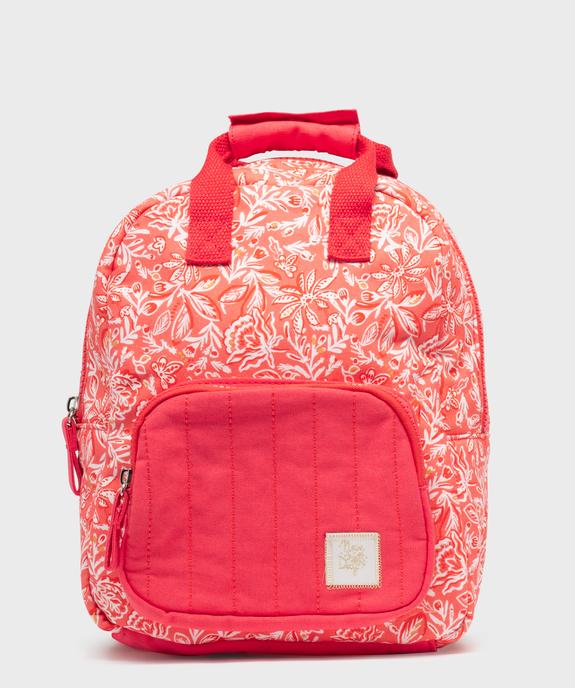 Sac à dos à motifs fleuris fille vue1 - GEMO (ENFANT) - GEMO