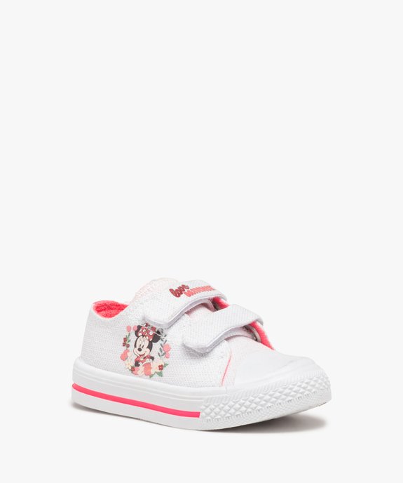 Tennis bébé fille en toile imprimée - Minnie vue2 - MINNIE - GEMO