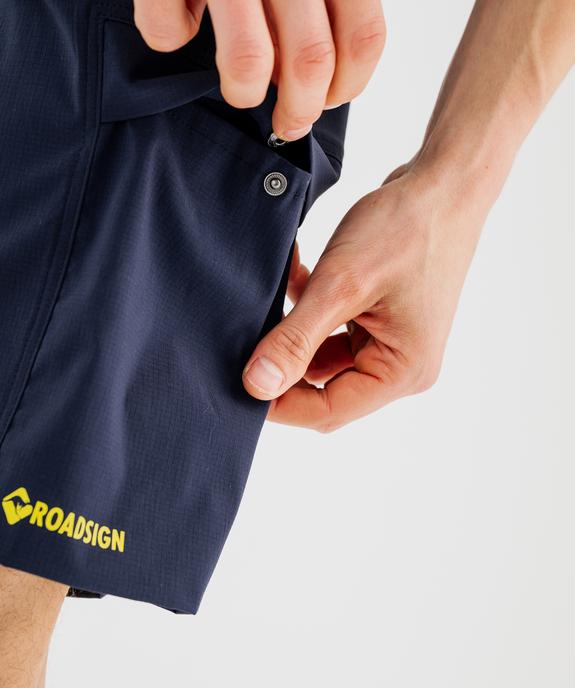 Bermuda technique multipoche en matière fine et légère homme - Roadsign vue4 - ROADSIGN D - GEMO