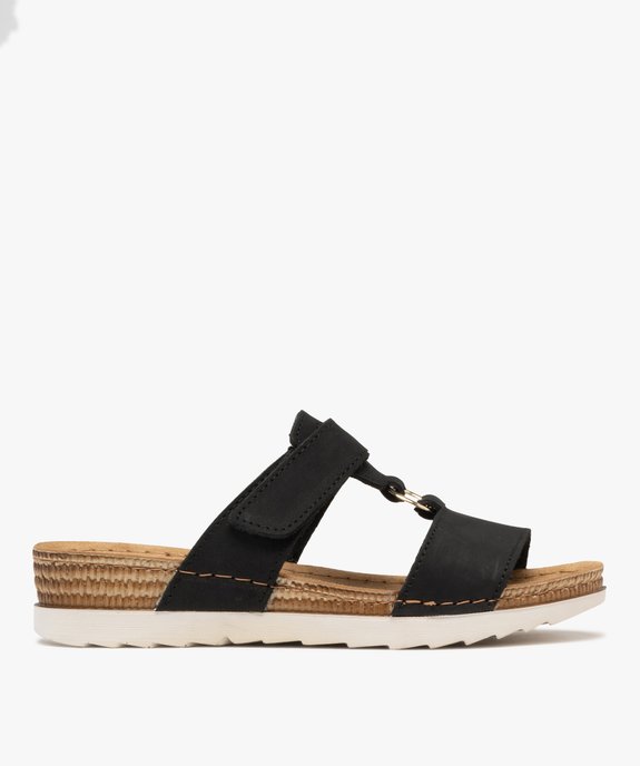 Sandales confort forme mule femme avec semelle compensée vue1 - G'FLEX - GEMO