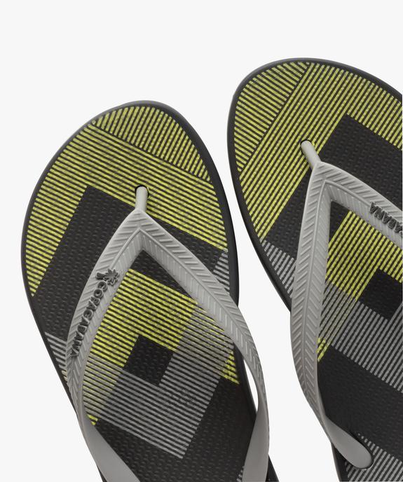 Tongs homme décor graphique - Copacabana vue3 - COPACABANA - GEMO