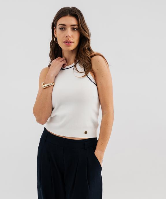 Pull d'été sans manches femme - LuluCastagnette vue2 - LULU CASTAGNETTE G4G D - GEMO