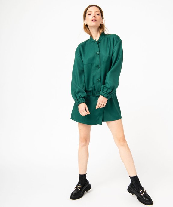 Blouson léger avec fermeture boutonnée femme vue5 - GEMO(FEMME PAP) - GEMO