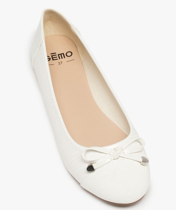 Ballerines femme unies dessus imitation serpent vue5 - GEMO(URBAIN) - GEMO