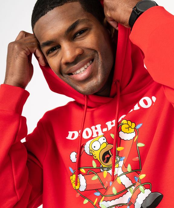 Sweat de Noël imprimé Homer homme - Les Simpson vue2 - SIMPSONS - GEMO