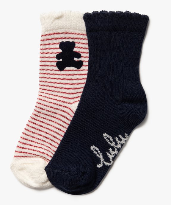 Chaussettes fantaisie bébé fille (lot de 2) - LuluCastagnette vue2 - LULUCASTAGNETTE - GEMO