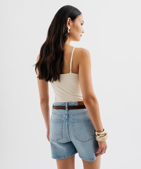 Body à fines bretelles femme vue3 - GEMO(FEMME PAP) - GEMO