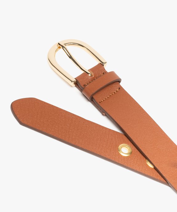 Ceinture femme avec double rangée d'œillets métalliques vue2 - GEMO (ACCESS) - GEMO