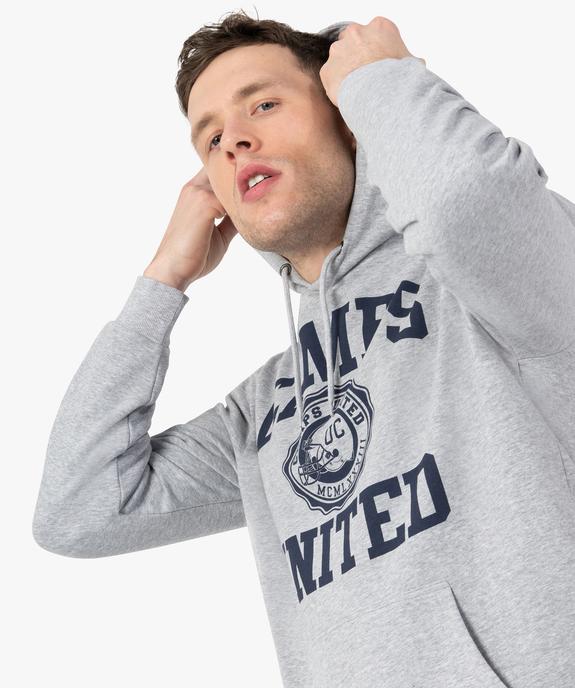 Sweat homme à capuche avec motif XXL – Camps United vue2 - CAMPS UNITED - GEMO