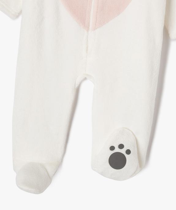 Surpyjama à capuche en maille peluche motif panda bébé vue3 - GEMO(BB COUCHE) - GEMO