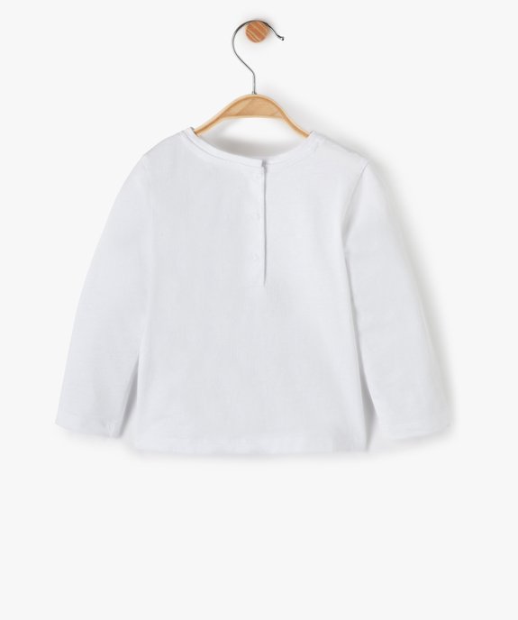 Tee-shirt bébé fille à manches longues et pattes à nouer - LuluCastagnette vue3 - LULUCASTAGNETTE - GEMO