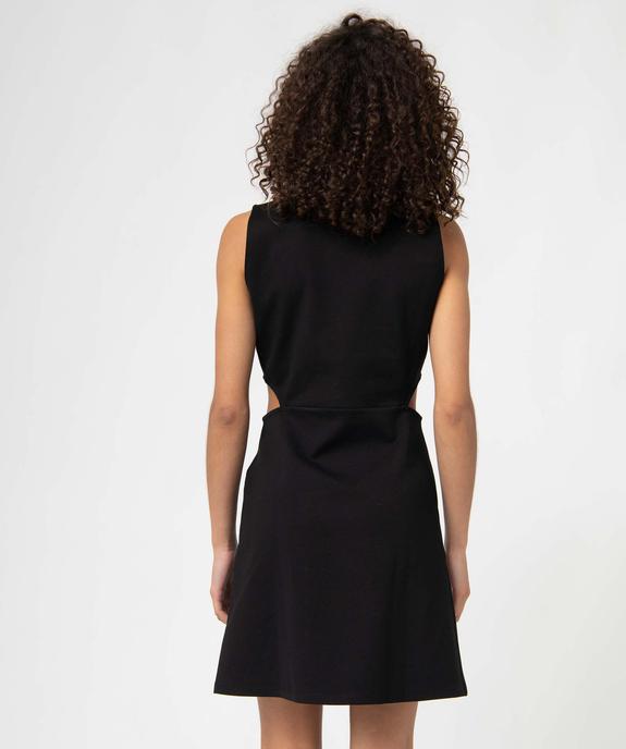 Robe femme à col V avec ouverture à la taille  vue3 - GEMO(FEMME PAP) - GEMO