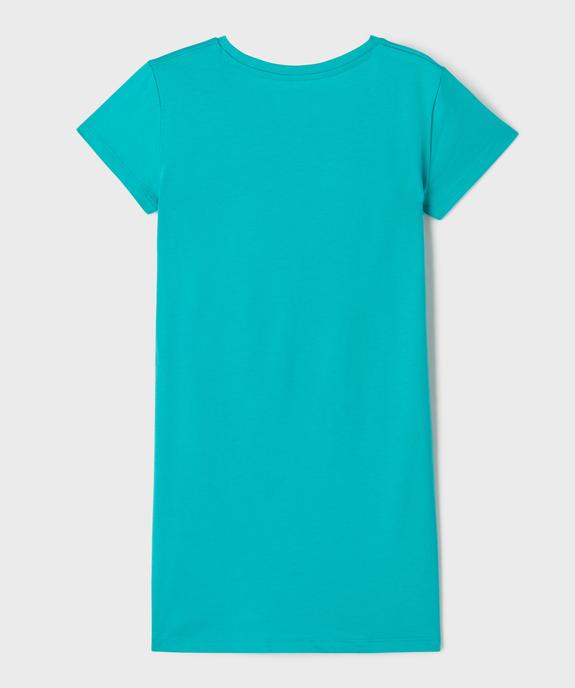 Robe tee-shirt avec noeud sur la hanche fille vue3 - GEMO (ENFANT) - GEMO