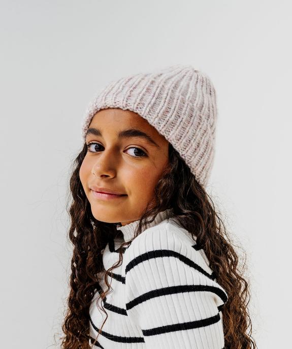 Bonnet en grosse maille fille vue1 - GEMO (ENFANT) - GEMO