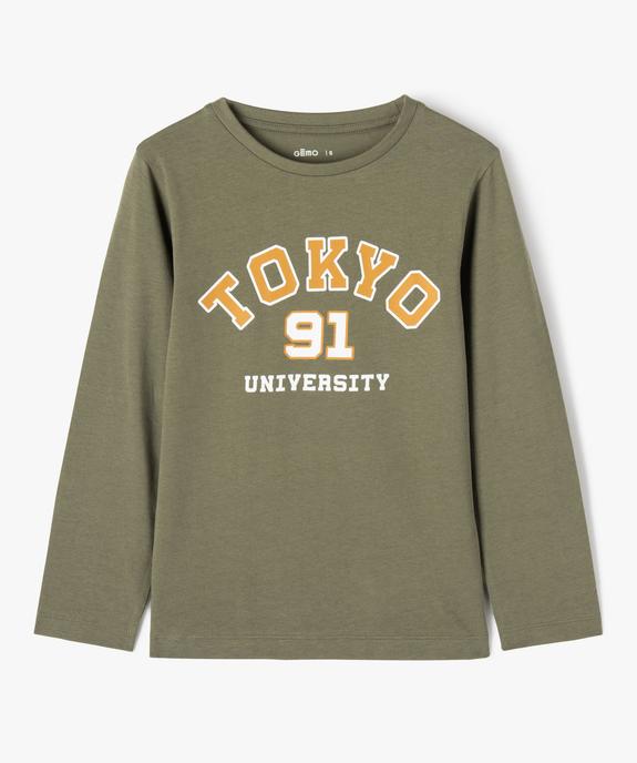 T-shirt manches longues imprimé garçon vue2 - GEMO 4G GARCON - GEMO