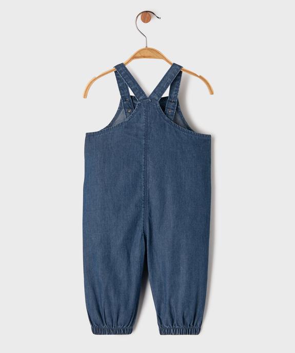 Salopette en jean léger bébé garçon - LuluCastagnette vue5 - LULUCASTAGNETTE - GEMO