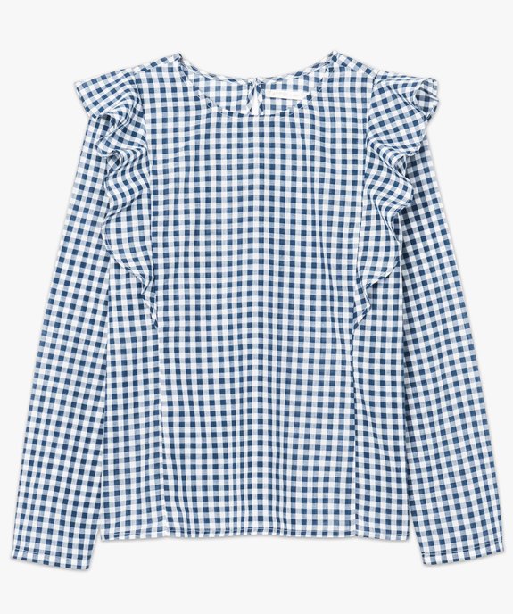 Blouse vichy à volants vue4 - GEMO(FEMME PAP) - GEMO