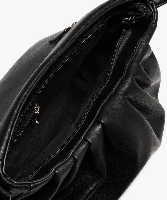 Sac femme avec devant aspect drapé vue3 - GEMO (ACCESS) - GEMO