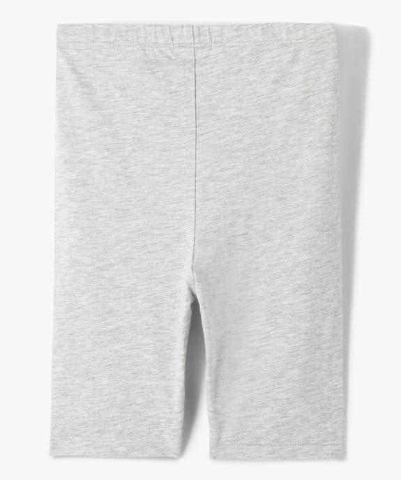 Legging court cycliste uni fille vue6 - GEMO 4G FILLE - GEMO