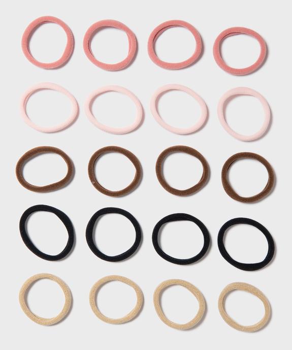 Elastiques ronds pour cheveux fille (lot de 20) vue1 - GEMO (ACCESS) - GEMO