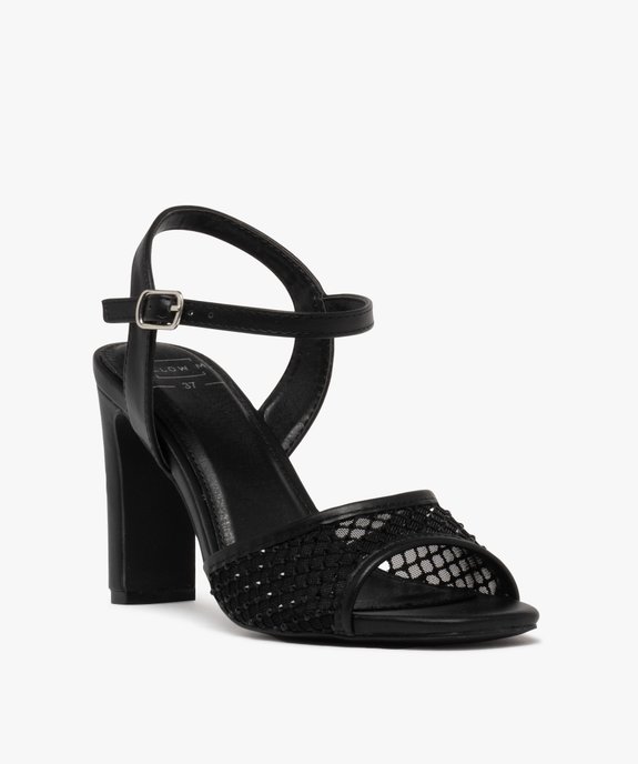 Sandales à talon multibrides femme vue3 - FOLLOW ME - GEMO