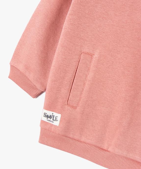 Sweat à capuche en molleton doux bébé garçon vue2 - GEMO 4G BEBE - GEMO