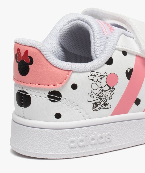 Tennis fille à scratch imprimées Minnie - Adidas vue6 - ADIDAS - GEMO