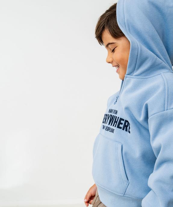 Sweat à capuche chaud avec doublure velours garçon vue6 - GEMO (ENFANT) - GEMO