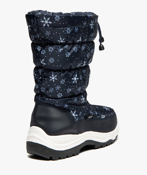 Après-ski femme avec motifs flocons de neige vue4 - GEMO (EQUIPT) - GEMO