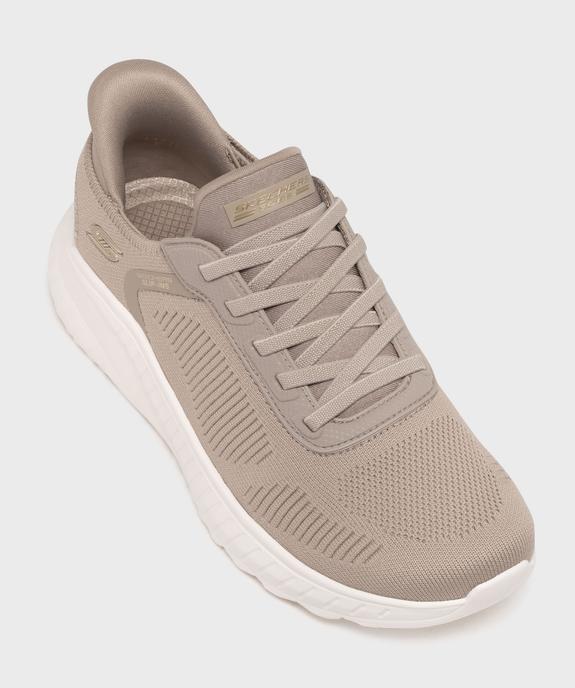 Baskets en toile faciles à enfiler femme - Skechers vue5 - SKECHERS - GEMO