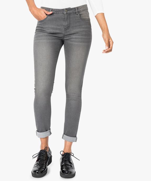 Jean femme slim stretch taille normale vue1 - GEMO (JEAN) - GEMO